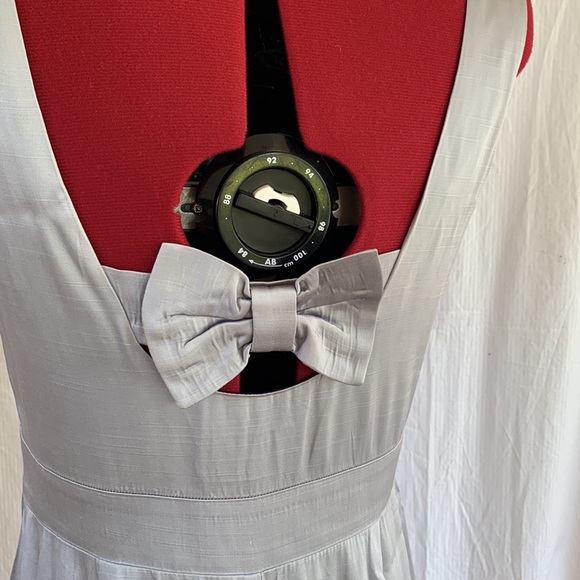 REVIEW dove grey bow cocktail dress - Picture 3 of 14